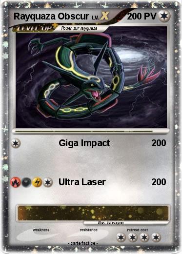Pokemon Rayquaza Obscur