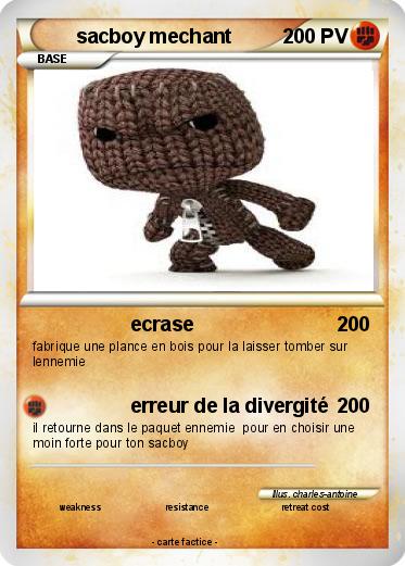 Pokemon sacboy mechant