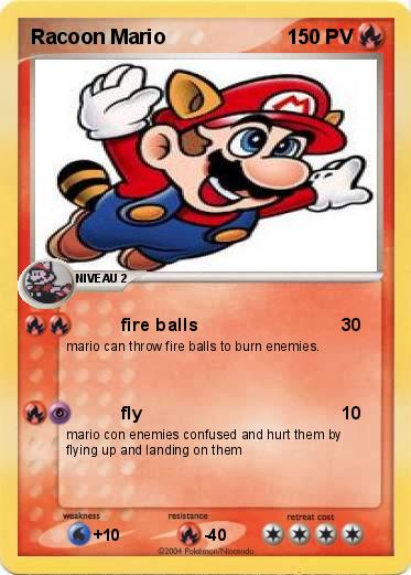 Pokemon Racoon Mario