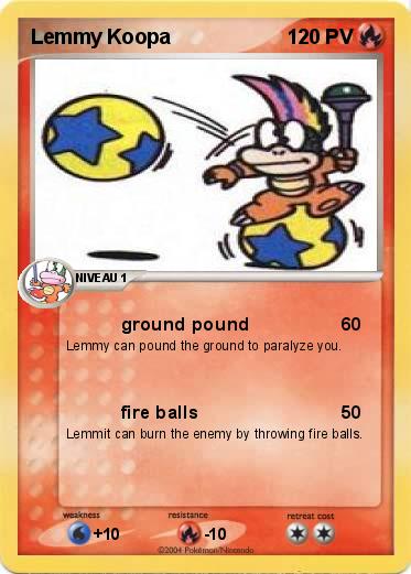 Pokemon Lemmy Koopa