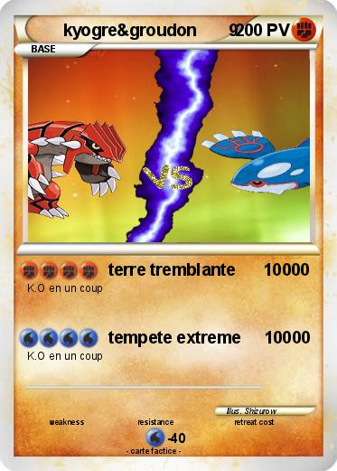 Pokemon kyogre&groudon       9