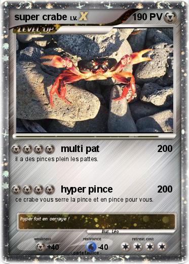 Pokemon super crabe