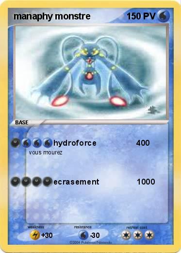 Pokemon manaphy monstre                                 