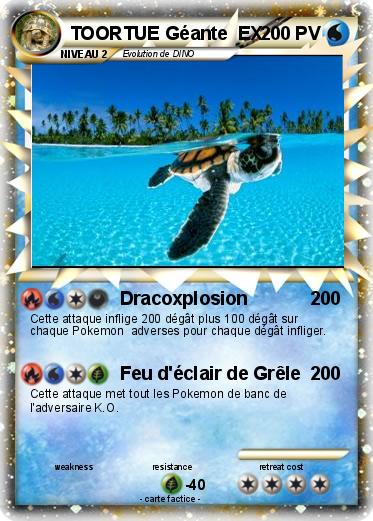 Pokemon TOORTUE Géante  EX