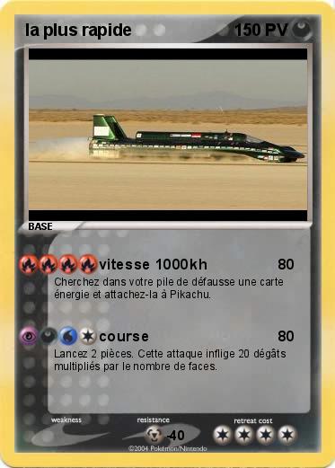 Pokemon la plus rapide