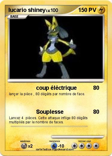 Pokemon lucario shiney