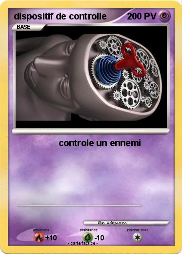 Pokemon dispositif de controlle