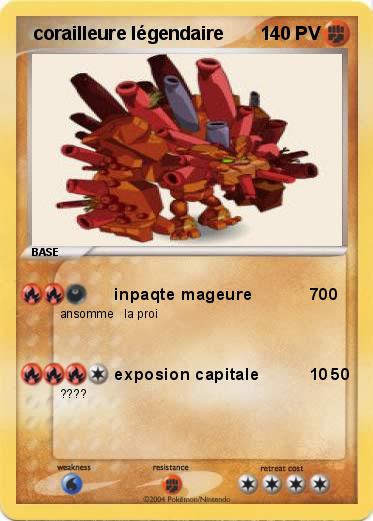 Pokemon  corailleure légendaire