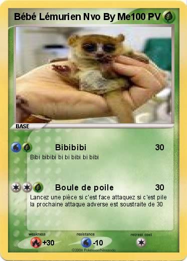 Pokemon Bébé Lémurien Nvo By Me