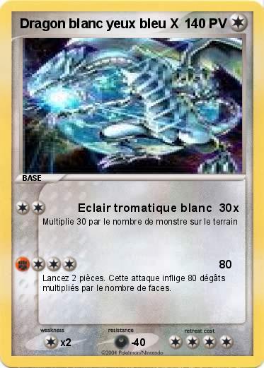 Pokemon Dragon blanc yeux bleu X