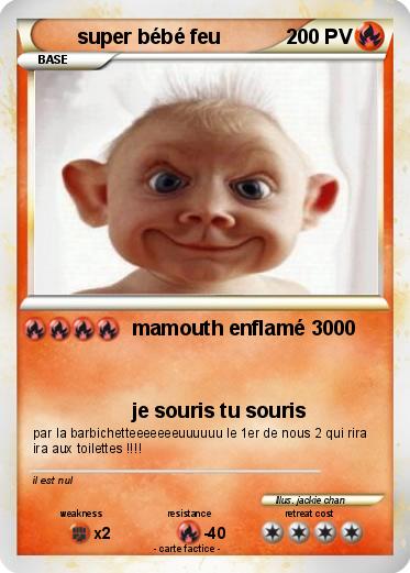 Pokemon super bébé feu