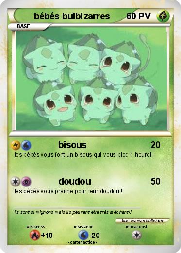 Pokemon bébés bulbizarres