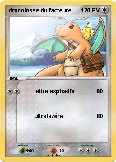 Pokemon dracolosse du facteure