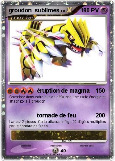 Pokemon groudon  sublimes
