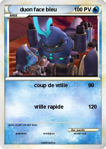 Pokemon duon face bleu