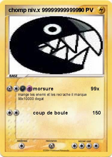Pokemon chomp niv.x 9999999999999 