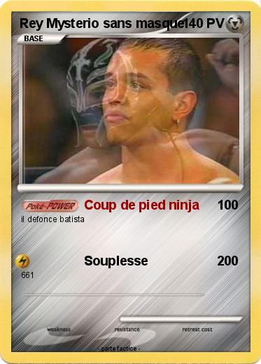 Pokemon Rey Mysterio sans masque