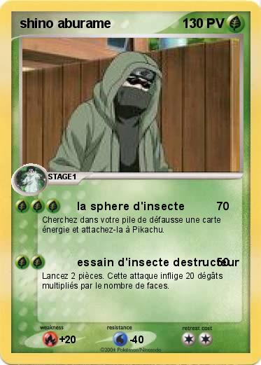 Pokemon shino aburame
