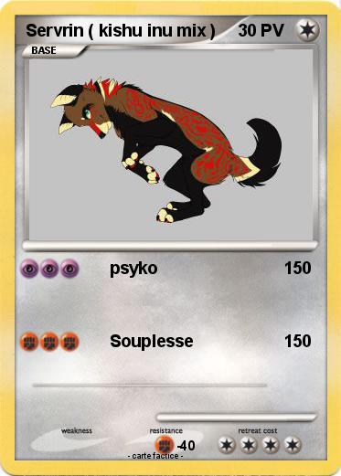 Pokemon Servrin ( kishu inu mix )