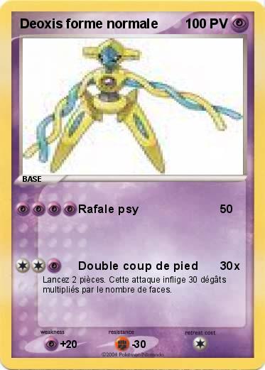 Pokemon Deoxis forme normale 