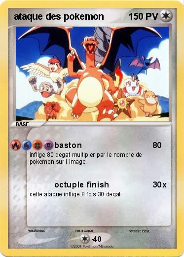 Pokemon ataque des pokemon