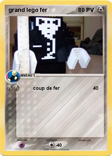 Pokemon grand lego fer