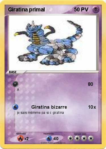 Pokemon Giratina primal