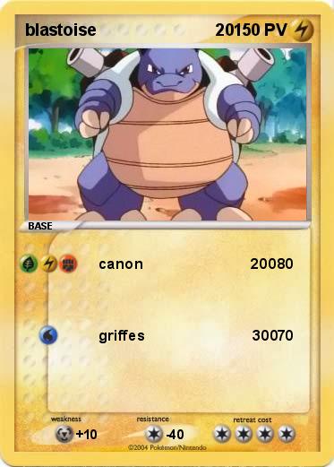 Pokemon blastoise                          20