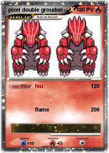 Pokemon pixel double groudon