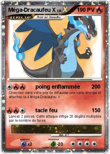 Pokemon Méga-Dracaufeu X