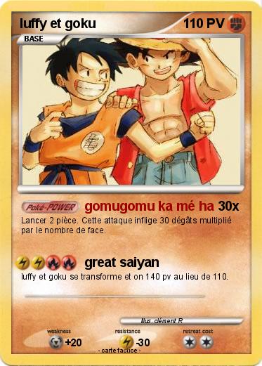 Pokemon luffy et goku
