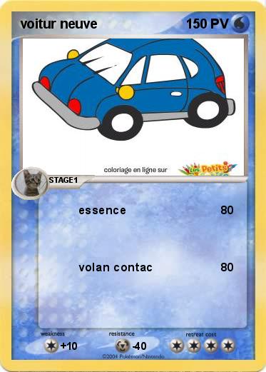 Pokemon voitur neuve