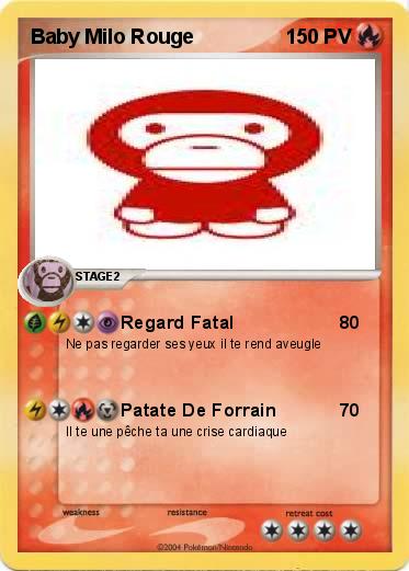 Pokemon Baby Milo Rouge