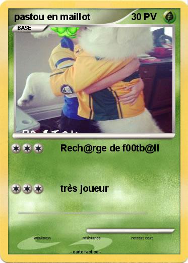 Pokemon pastou en maillot