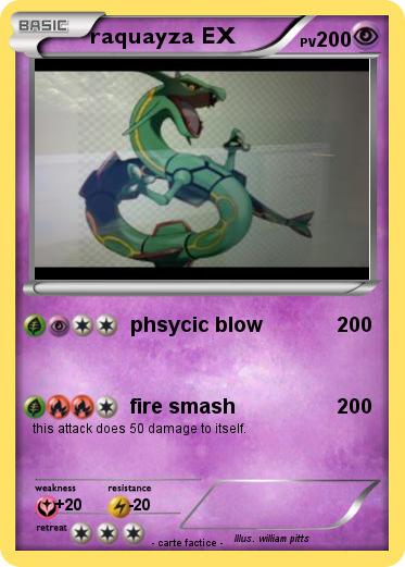 Pokemon raquayza EX