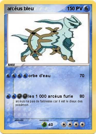 Pokemon arcéus bleu