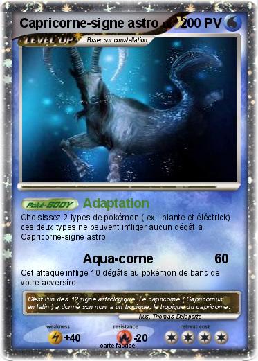 Pokemon Capricorne-signe astro