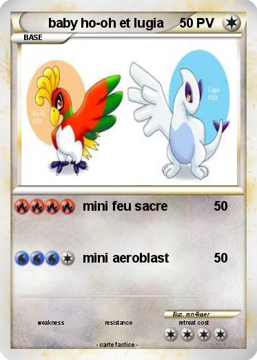 Pokemon baby ho-oh et lugia