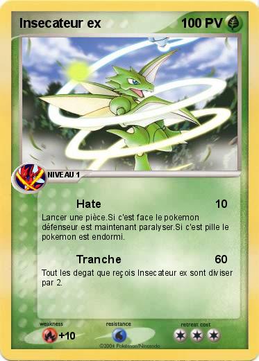 Pokemon Insecateur ex 