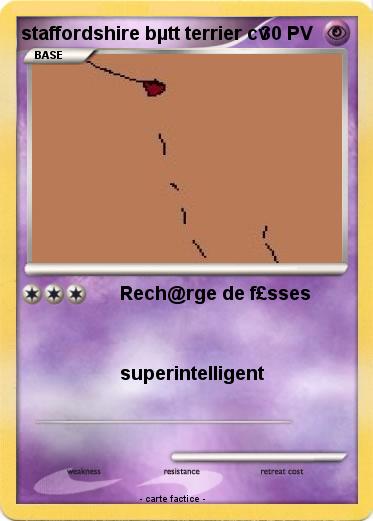 Pokemon staffordshire bµtt terrier cv