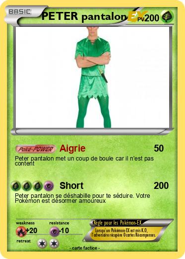 Pokemon PETER pantalon