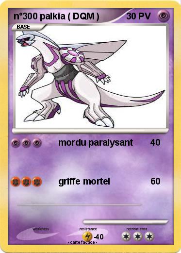 Pokemon n°300 palkia ( DQM )