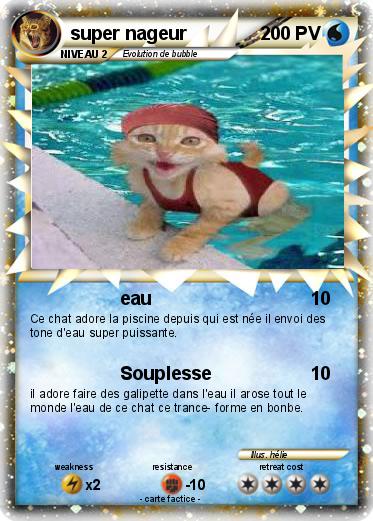 Pokemon super nageur