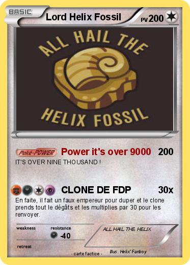 Pokemon Lord Helix Fossil