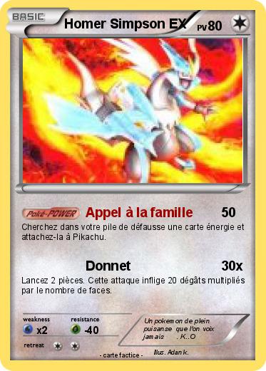 Pokemon Homer Simpson EX