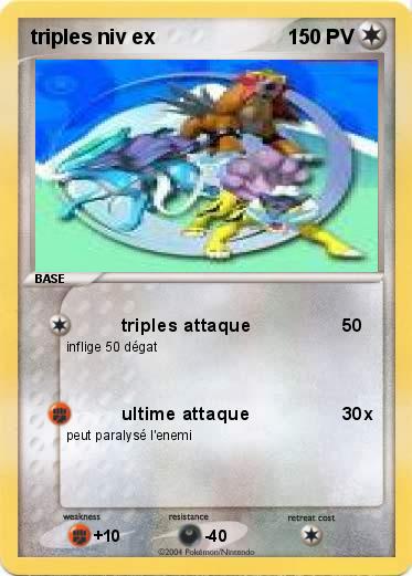 Pokemon triples niv ex