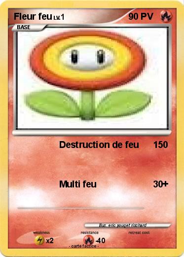 Pokemon Fleur feu