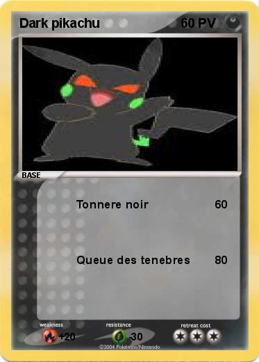 Pokemon Dark pikachu 