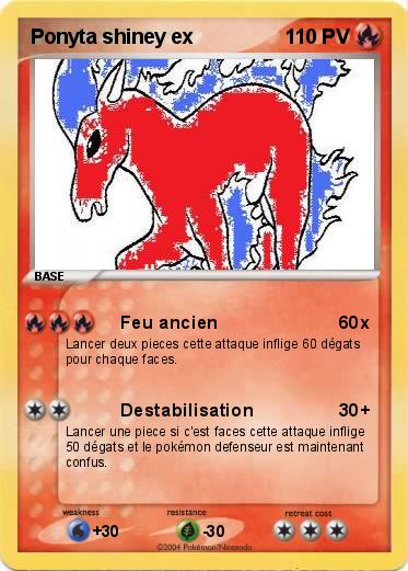 Pokemon Ponyta shiney ex