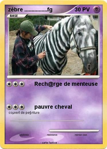 Pokemon zébre ................fg
